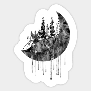 Pines and moon Sticker